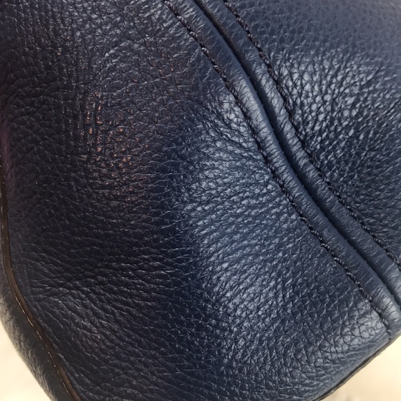 Kate Spade navy blue pebbled leather handbag - Picture 8 of 16
